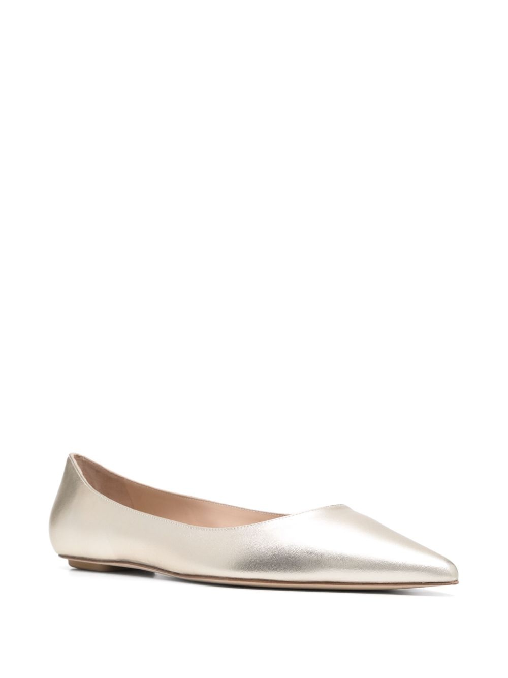 metallic ballet flats - 4