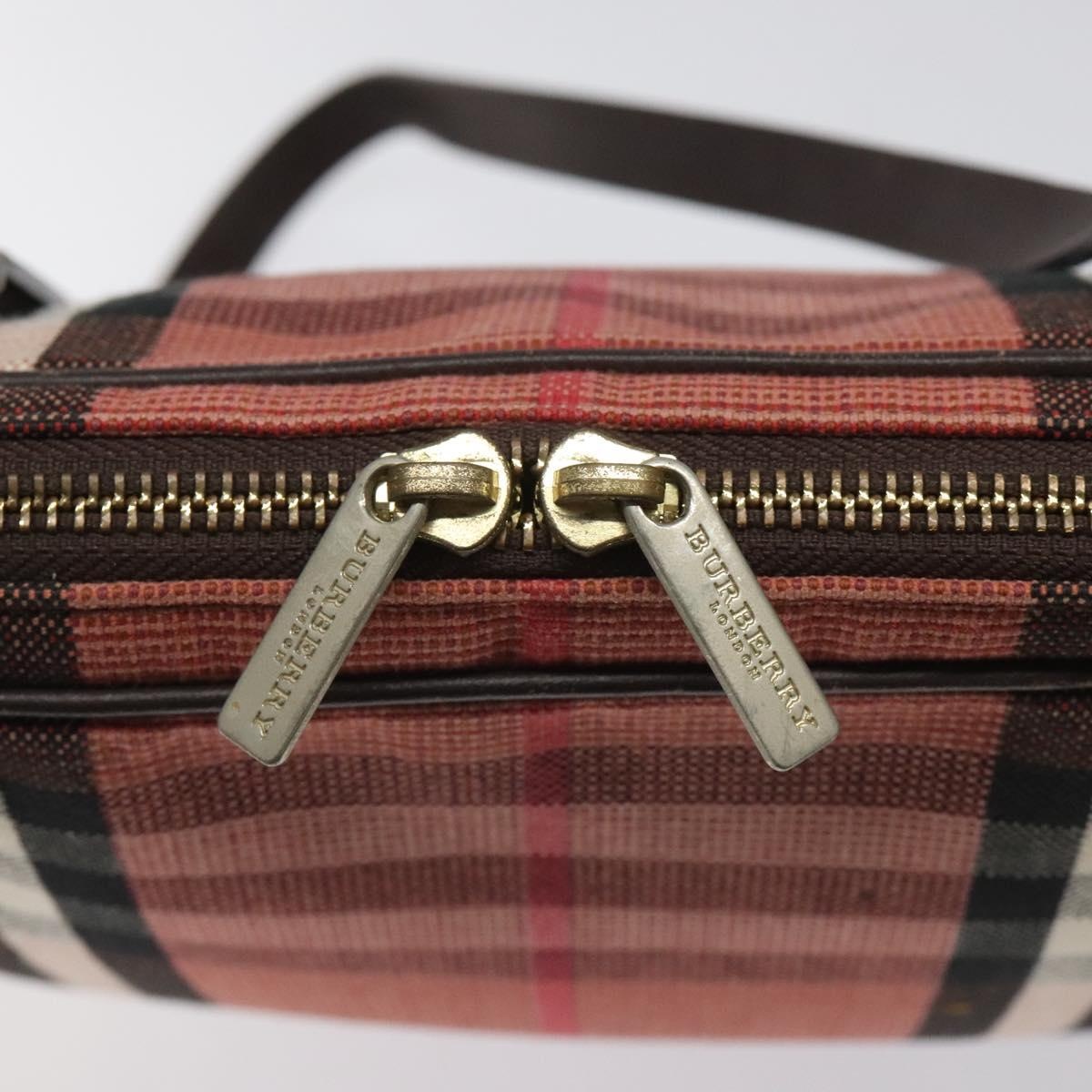 Burberry Nova Check Shoulder Bag Canvas Red - 10
