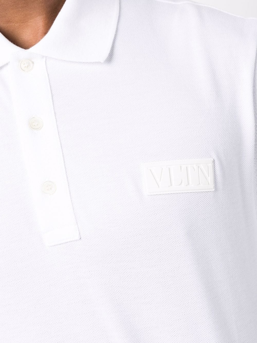 VLTN logo patch polo shirt - 5