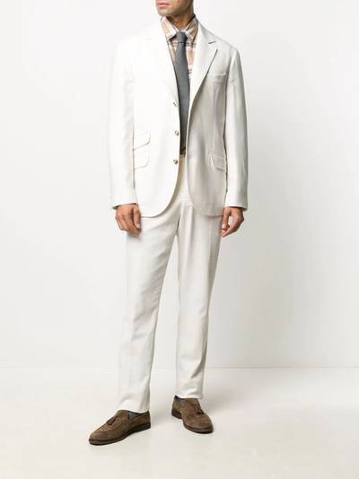 Brunello Cucinelli straight cotton trousers outlook