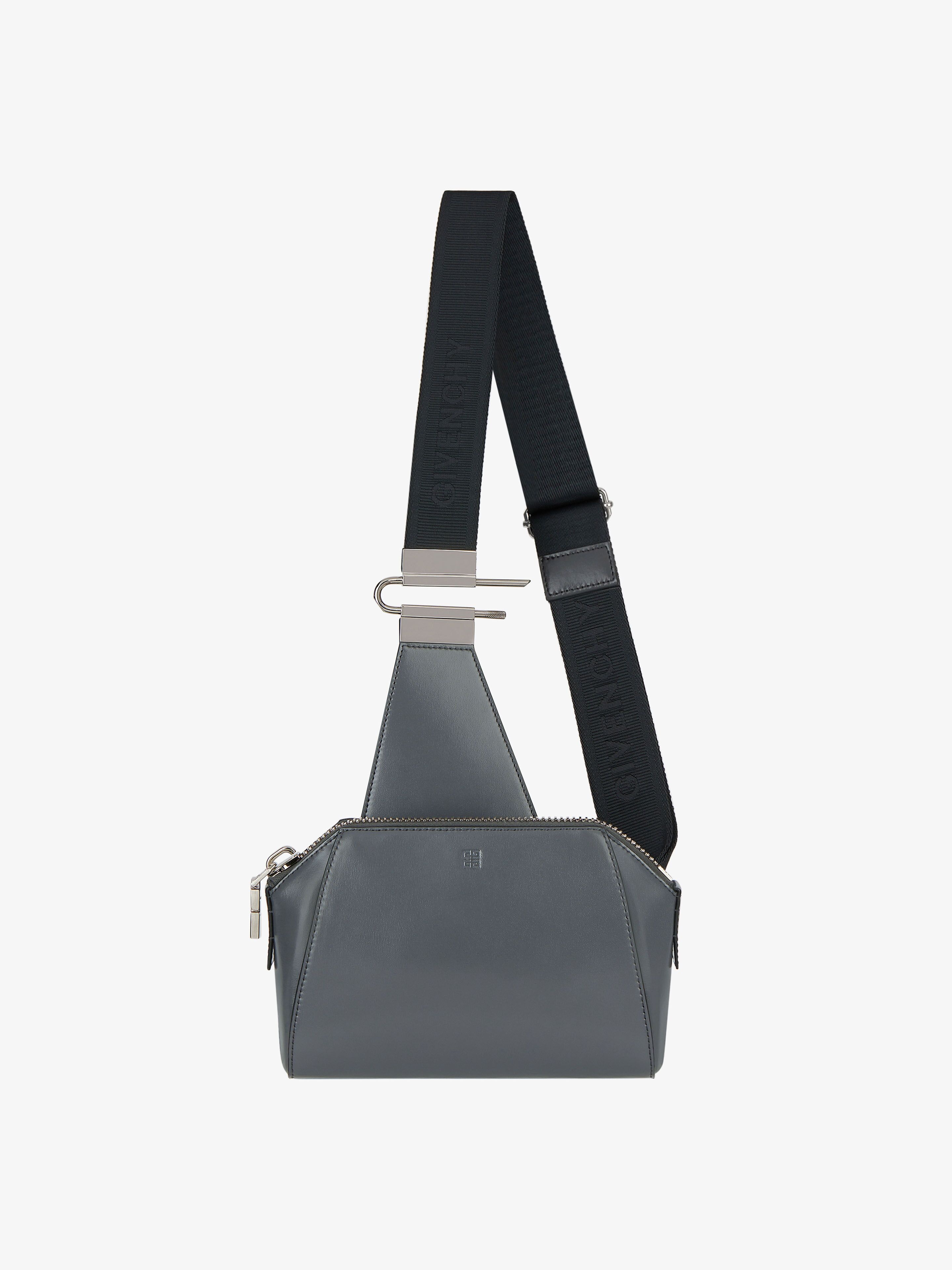 SMALL ANTIGONA CROSSBODY BAG IN BOX LEATHER - 1