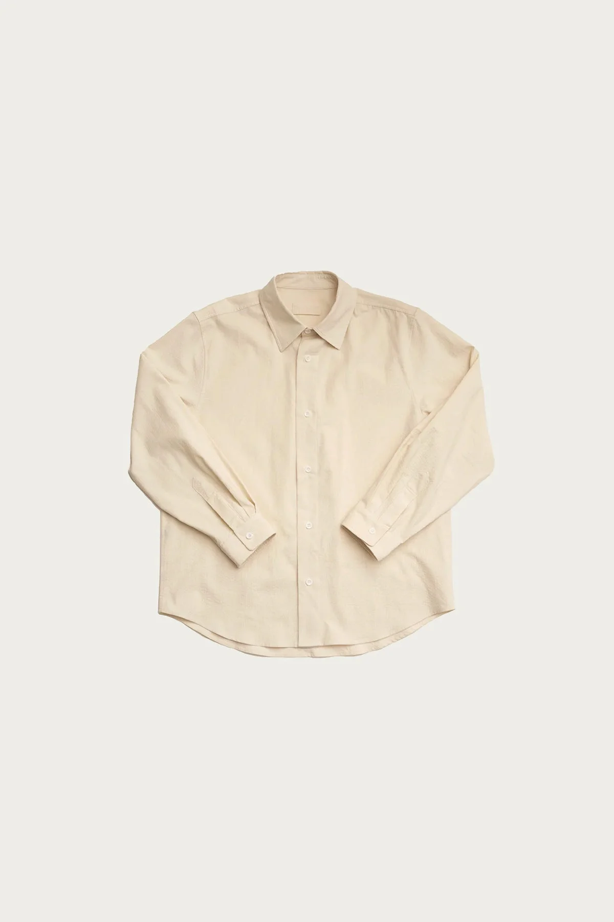 Filter Shirt - Off White Cotton Ripple Corduroy - 1