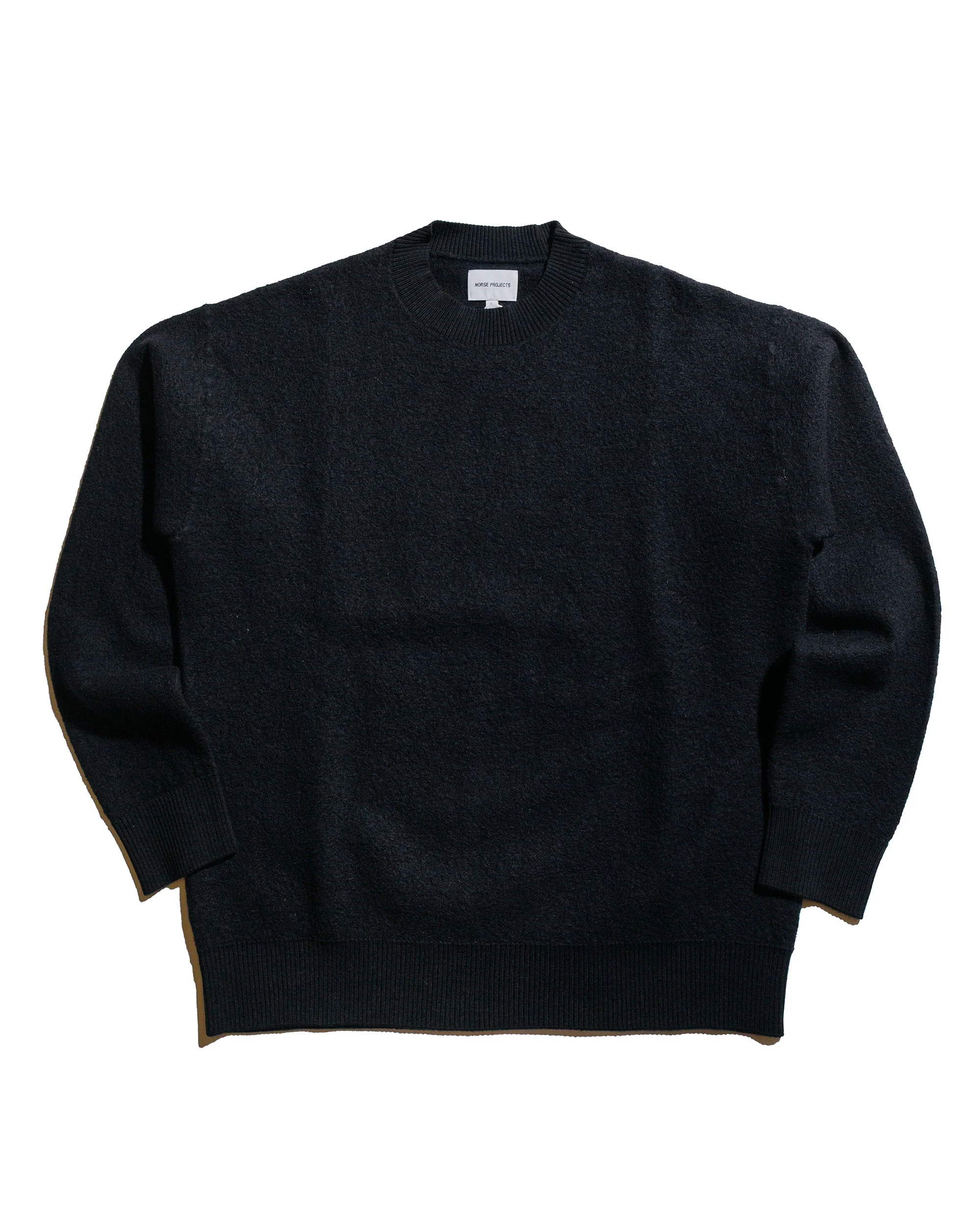 Rom Boiled Wool Crewneck Dark Navy - 1