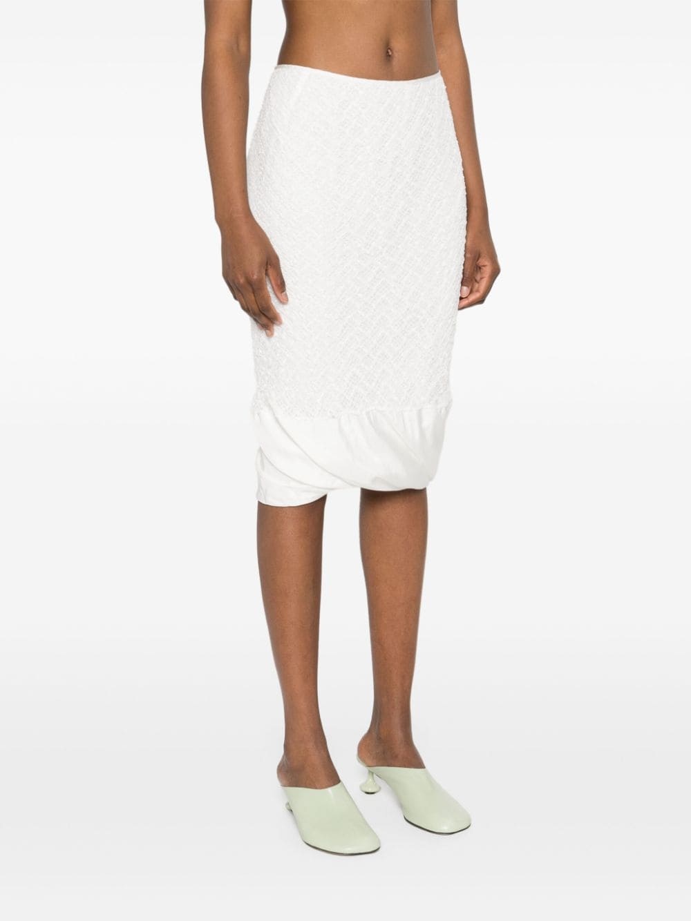 openwork midi skirt - 3
