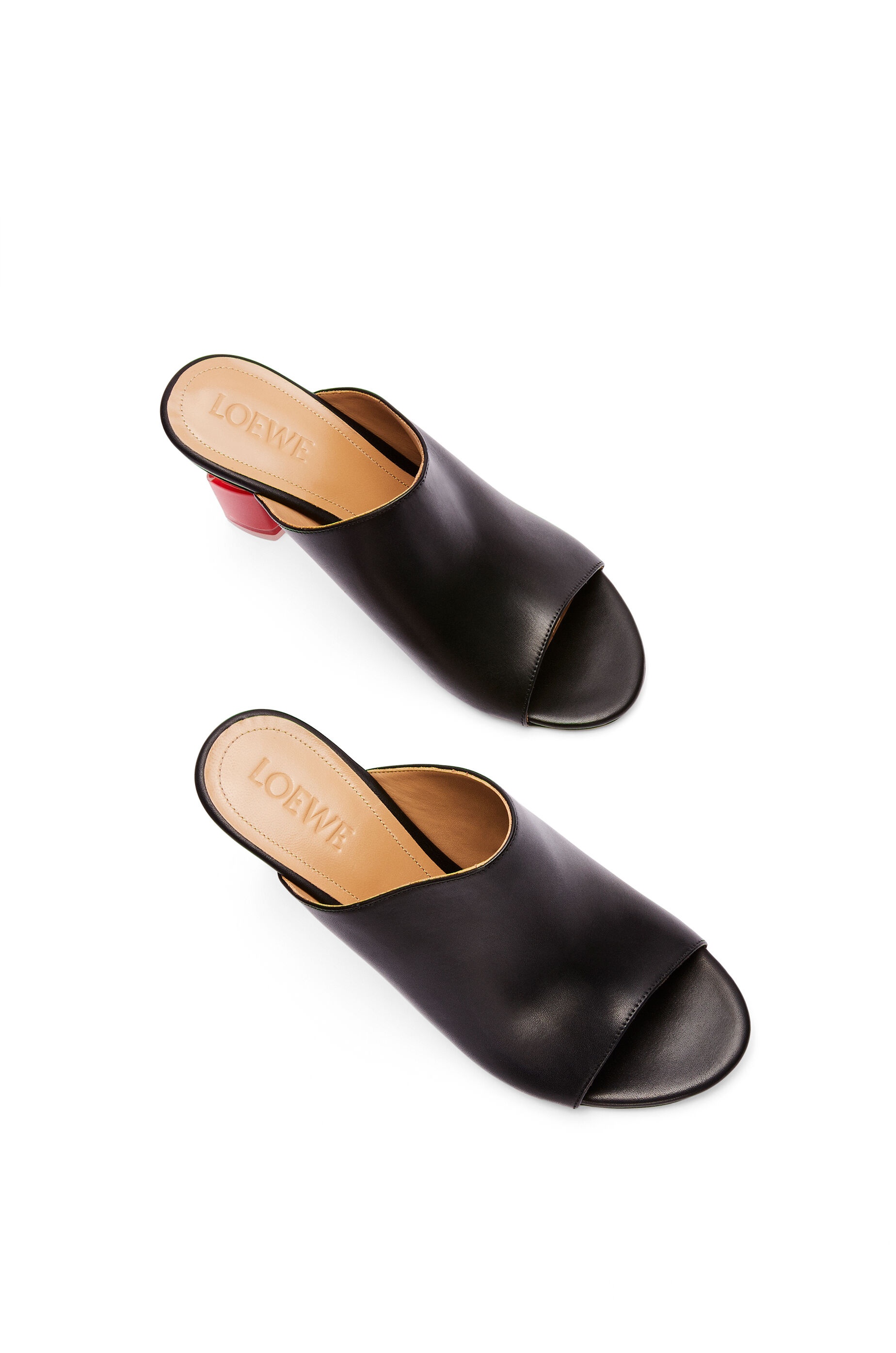 Nail polish mule in calfskin - 3