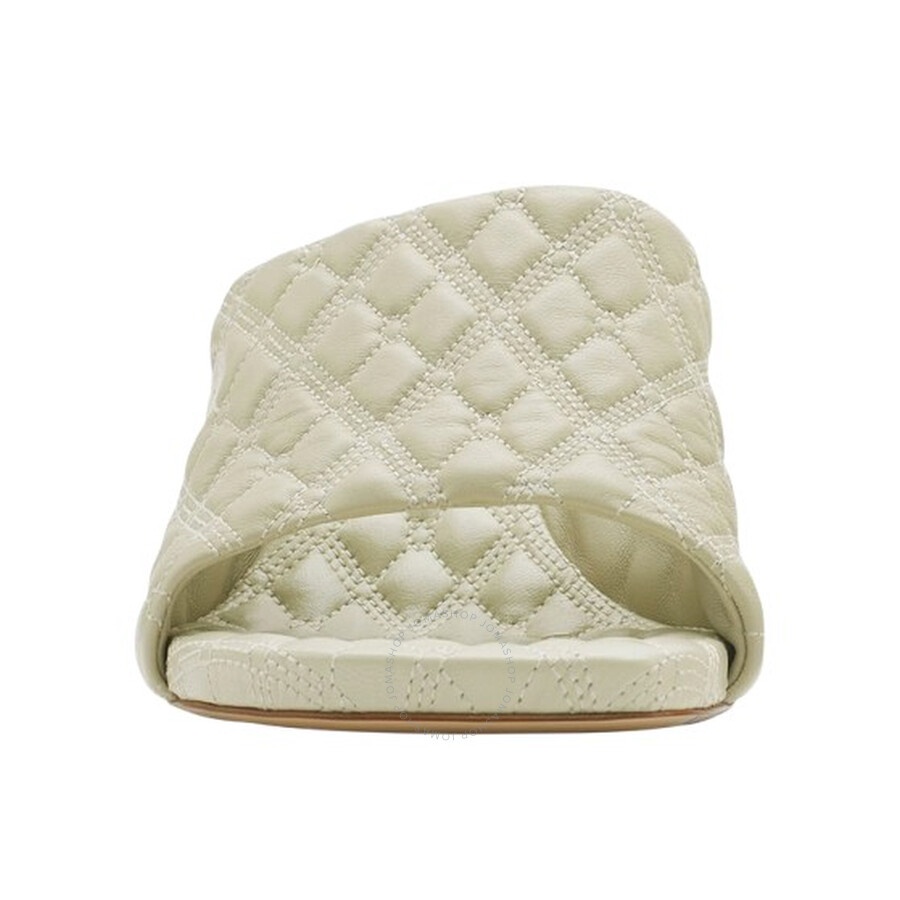 Burberry Leather Quilted Heeled Mules - 2