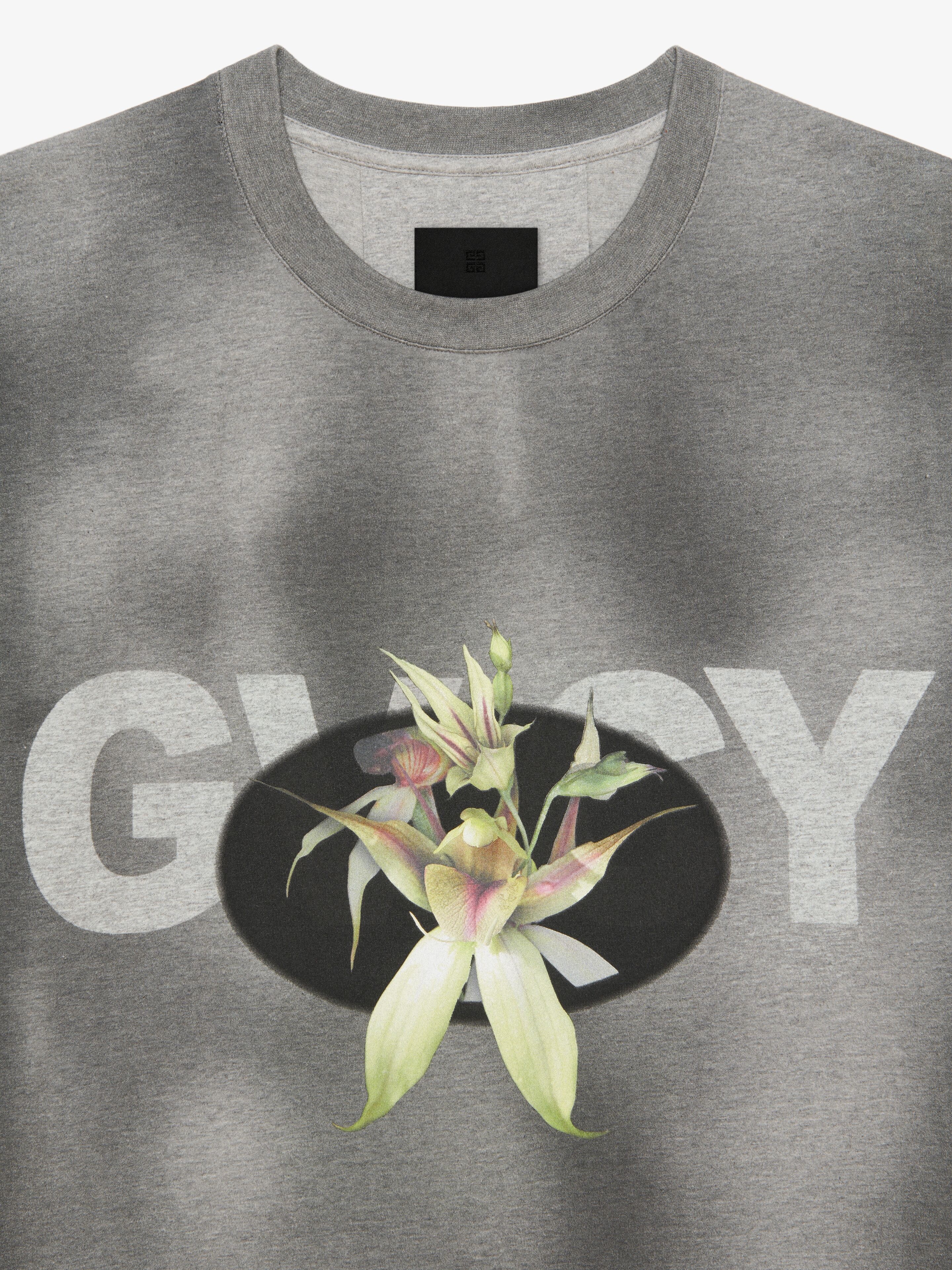 GIVENCHY FLOWER BOXY FIT T-SHIRT IN TIE AND DYE COTTON - 5