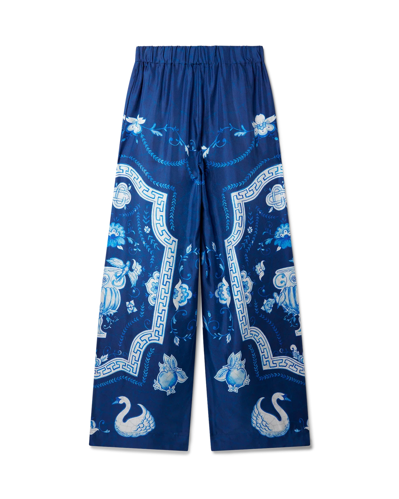 Plat A Dessert Bleu Printed Wide Leg Trousers - 4