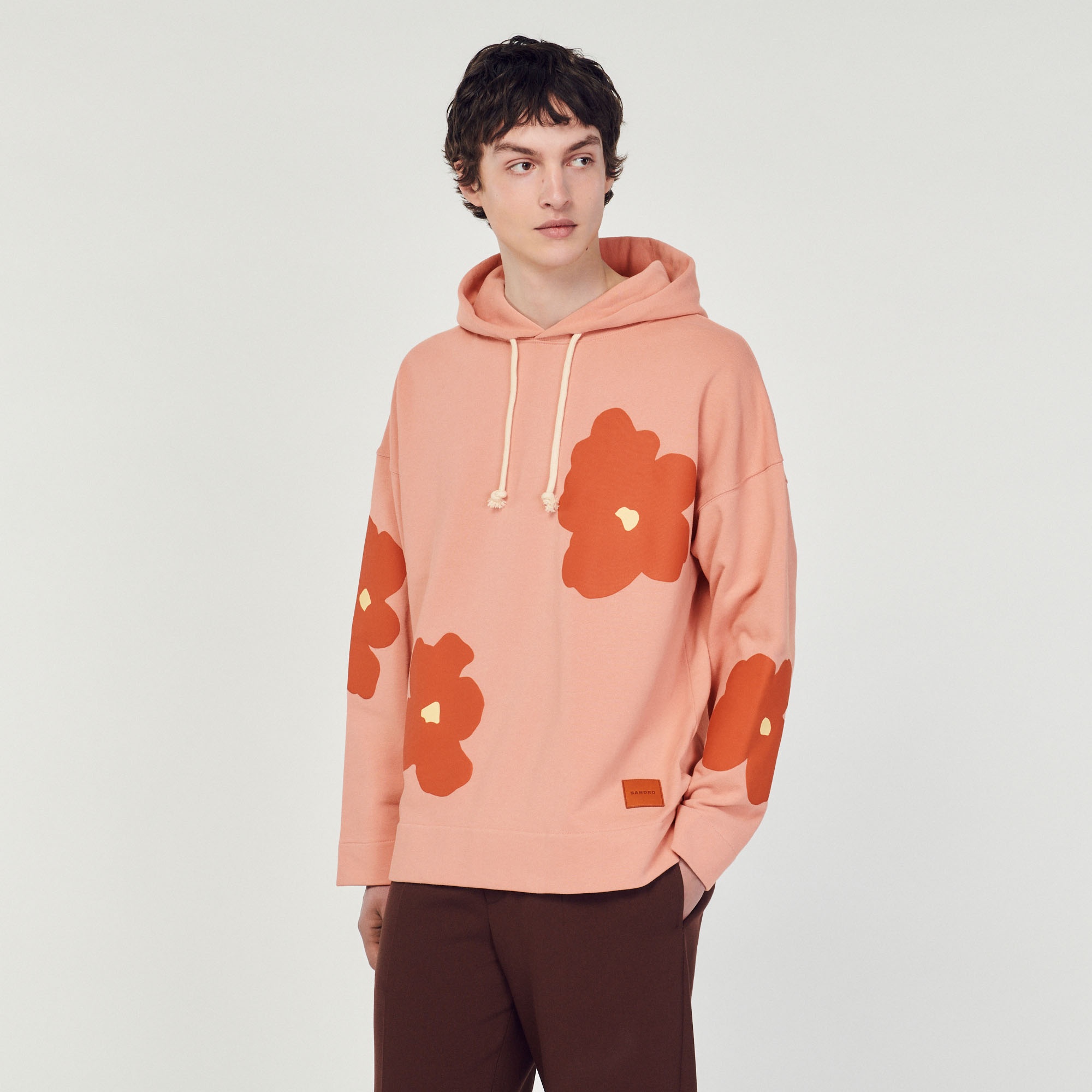 Floral pattern hoodie - 5