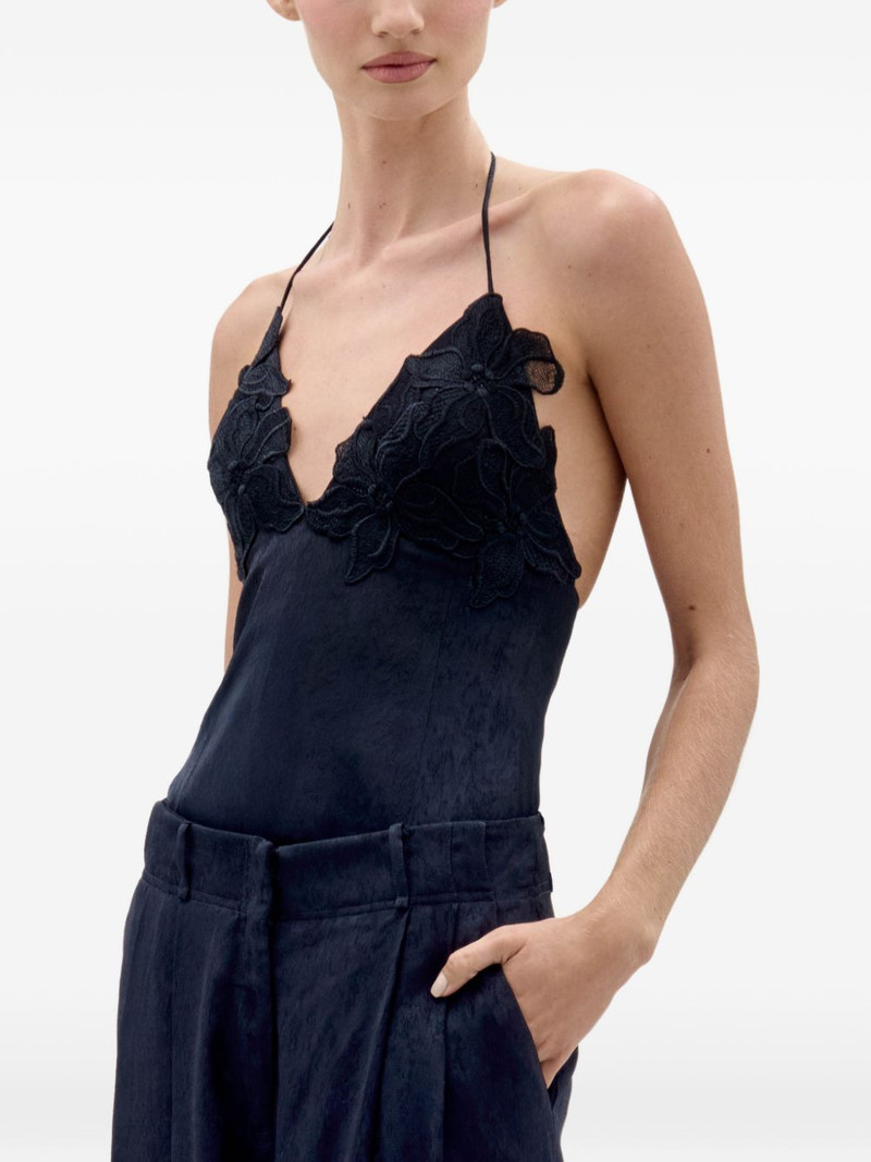 SILVIA TCHERASSI Diora floral lace top outlook