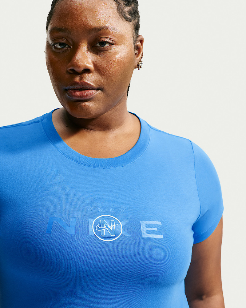Nike Sportswear Chill Knit Women's Slim Cropped T-Shirt (Plus Size) 3