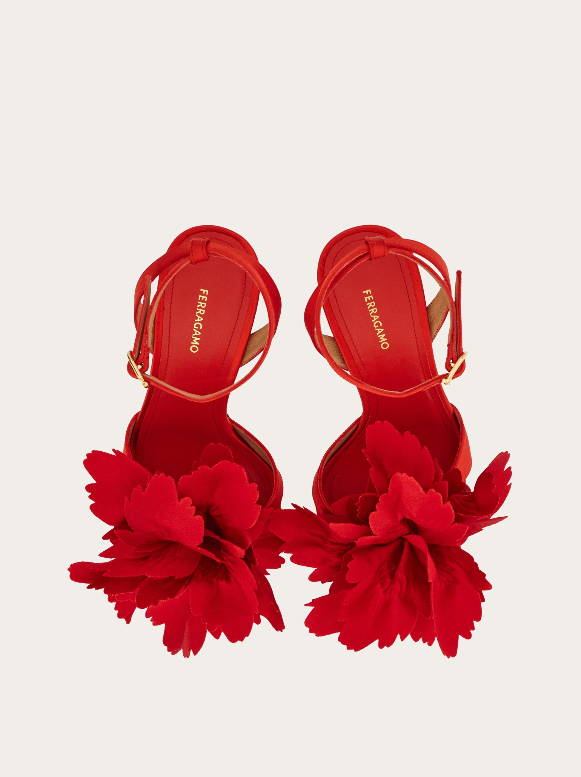 Flower embellished high heel sandal - 3