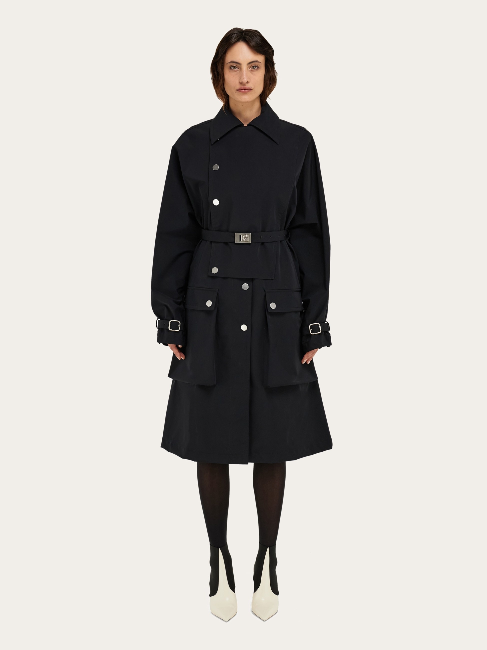 Double breasted coat with Hug buckle - 2