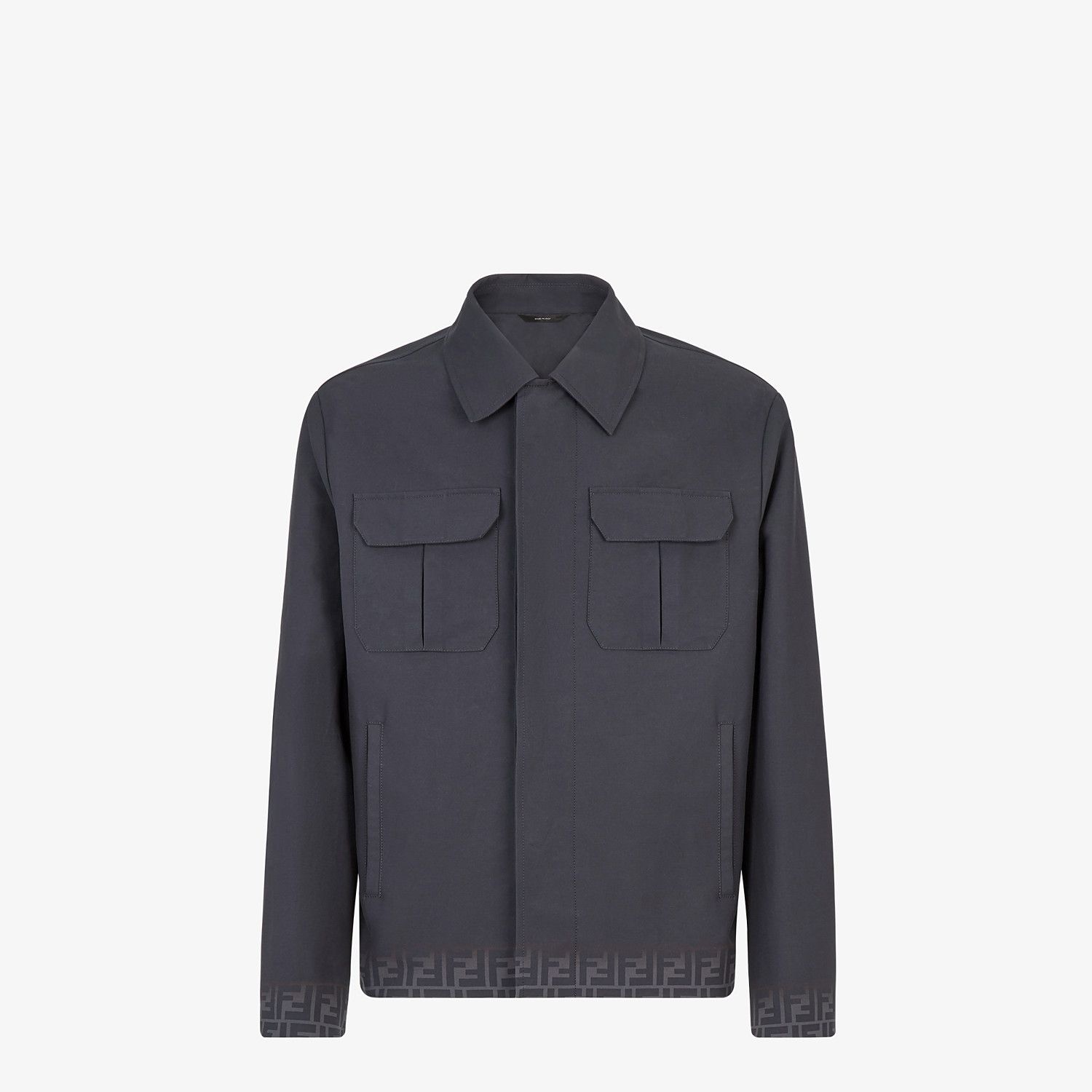 Black gabardine jacket - 1