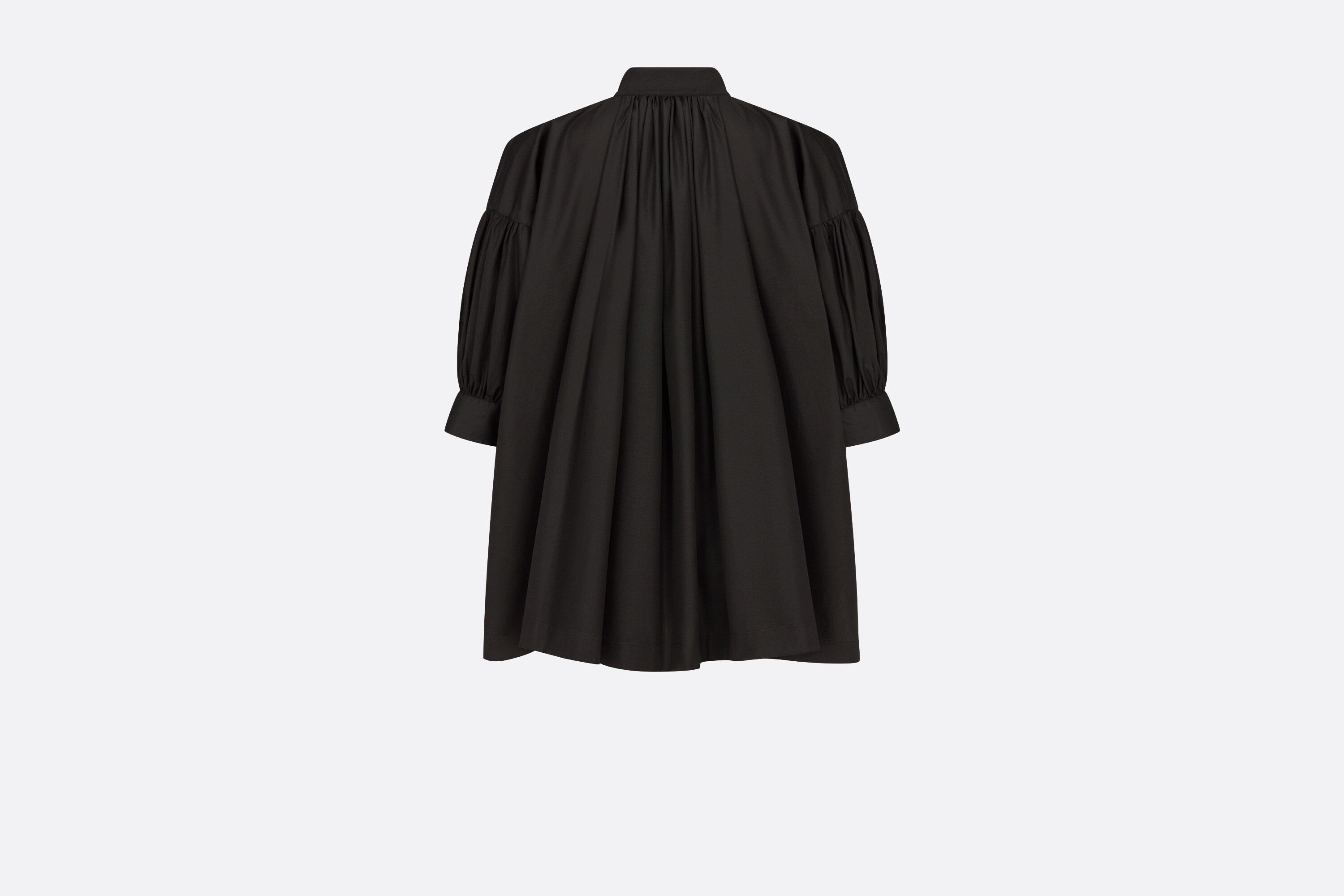 Three-Quarter Sleeve Pleated Blouse - 2