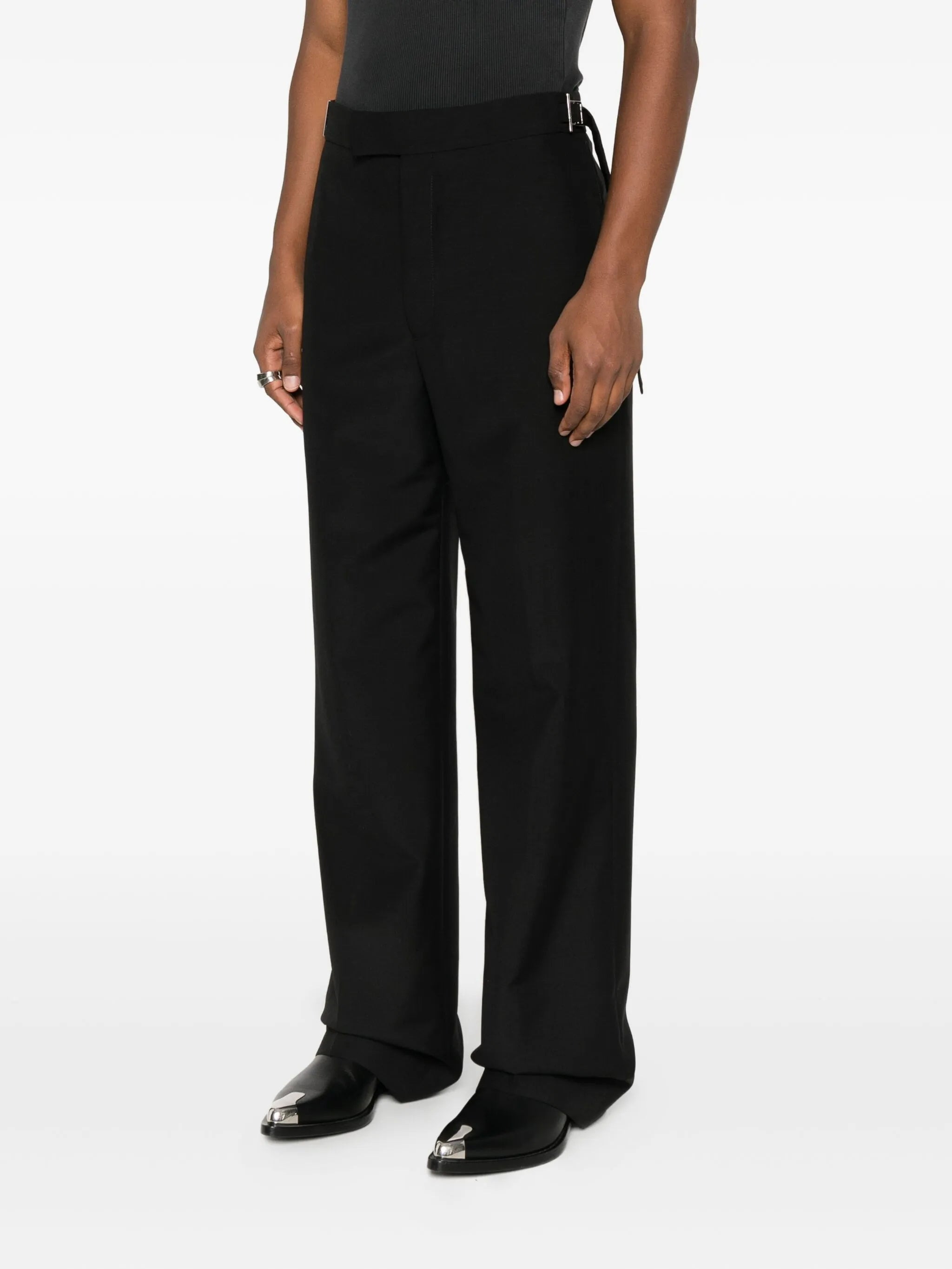 Alexander Mcqueen Buckle-fastening Trousers - 4