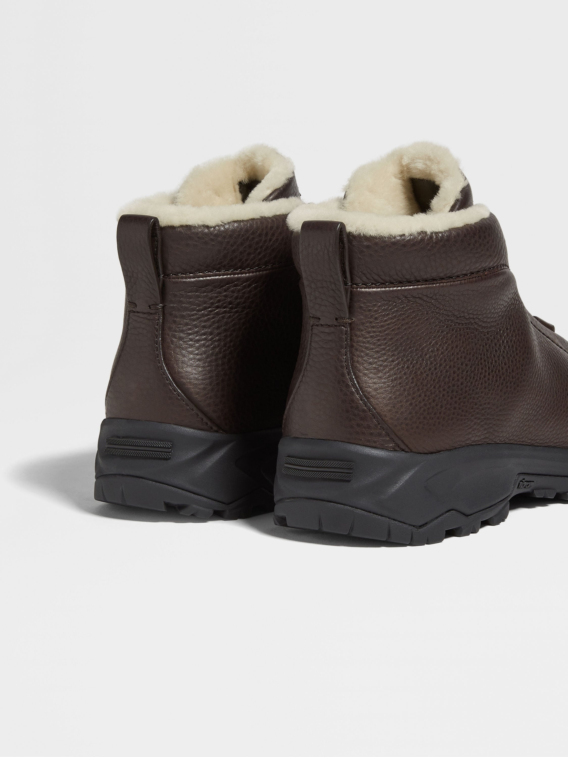 BROWN LEATHER TRIPLE STITCH™ VETTA SNEAKERS - 2