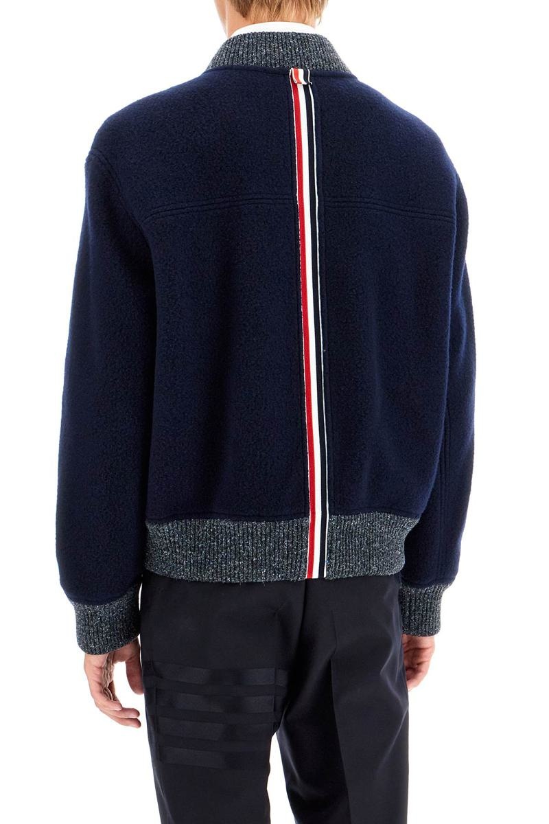 Thom Browne Woolen Fleece Bomber Jacket - 3