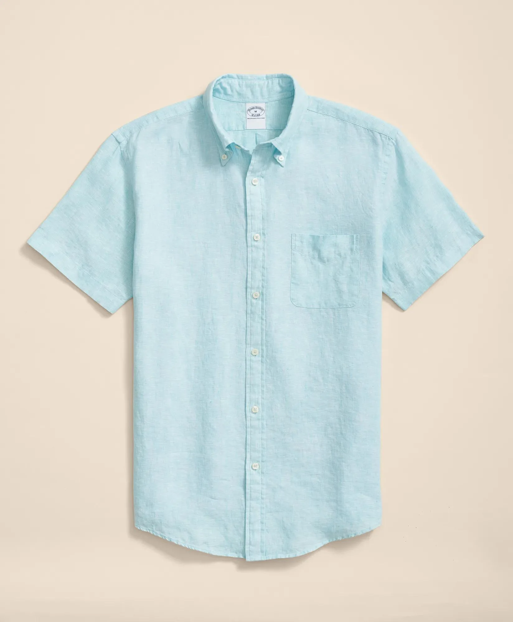 Irish Linen Short-Sleeve Sport Shirt - 1
