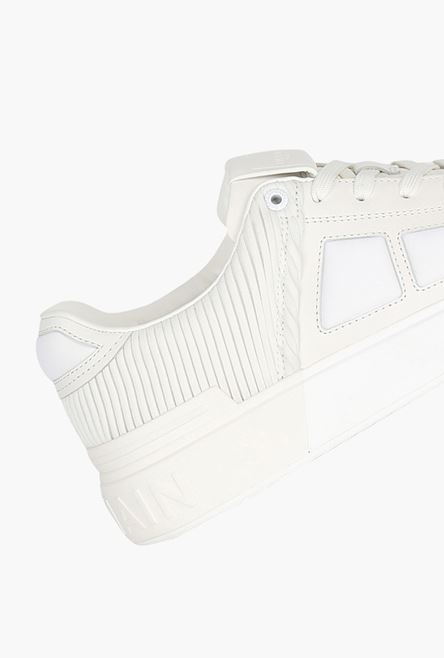 White calfskin and neoprene B-Court sneakers - 6