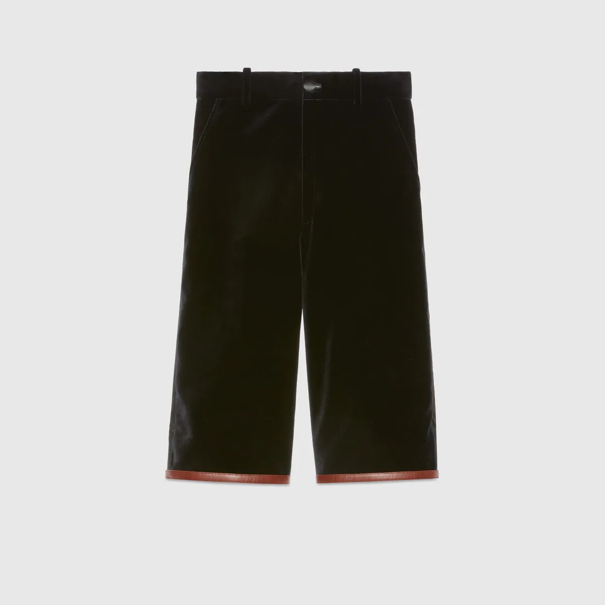 Velvet bermuda shorts - 1