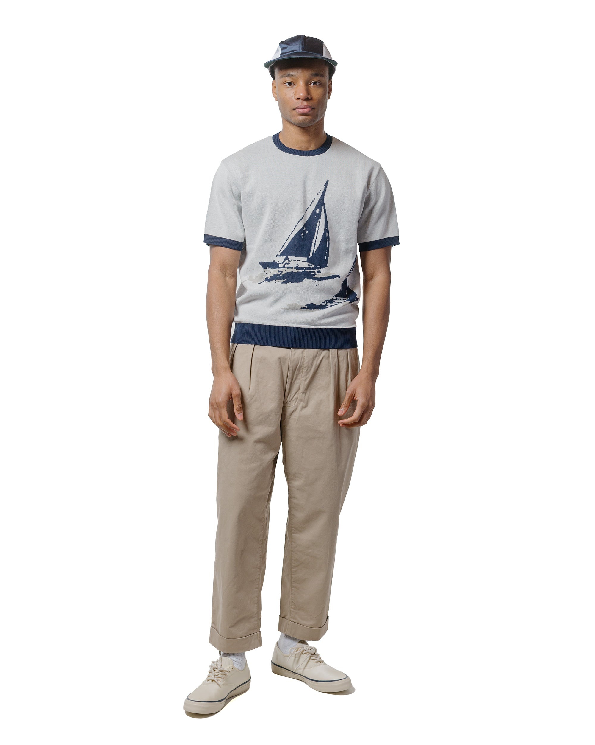 Sperry Top-Sider Knit Tee Box Jacquard White - 4