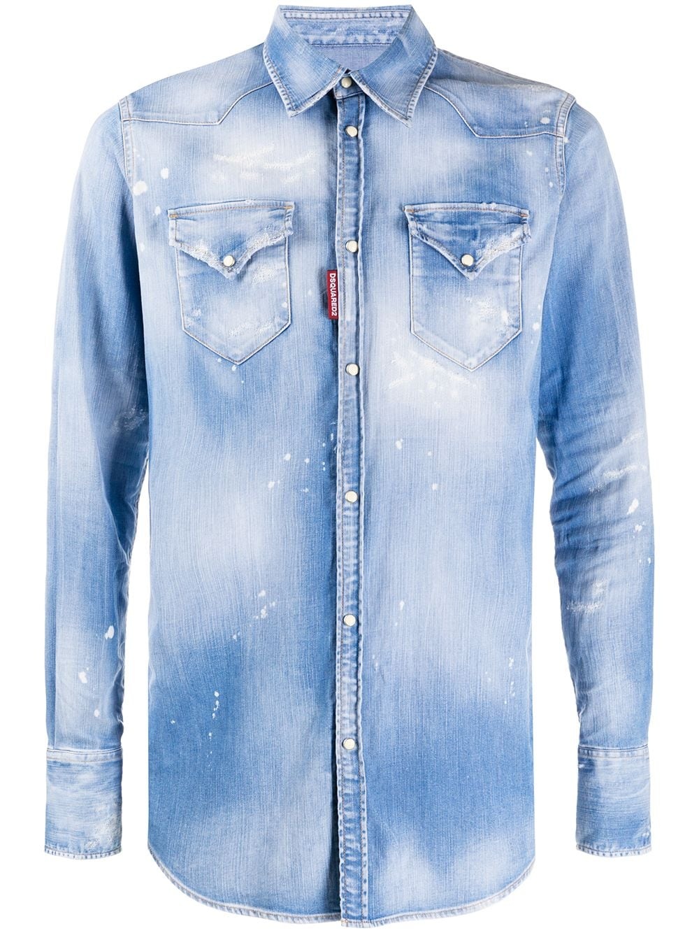 faded denim shirt - 1