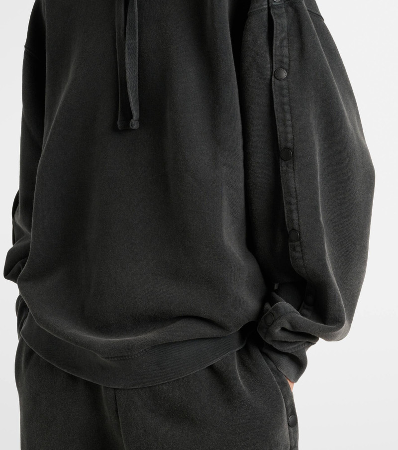 Snap oversized cotton jersey hoodie 4