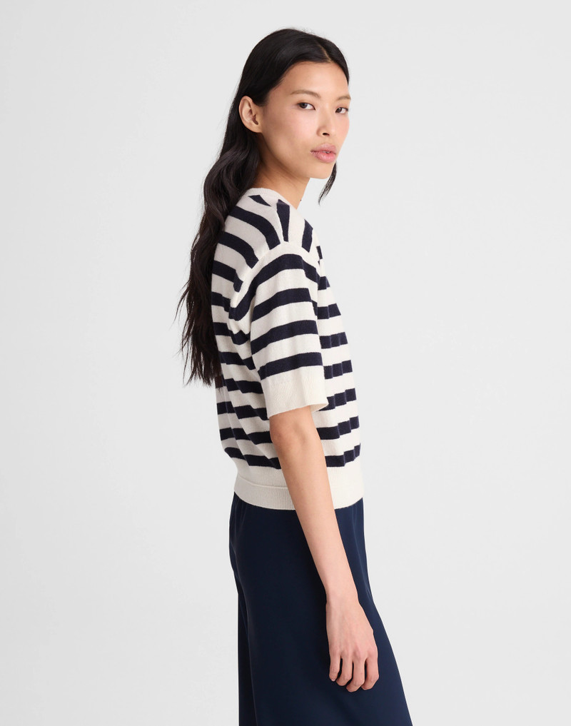 Relaxed Sweater Tee in 100% Cashmere 4