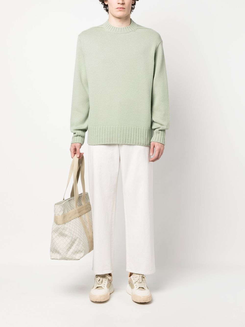 crew-neck cashmere jumper - 2