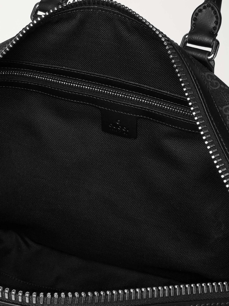 Leather-Trimmed Monogrammed Coated-Canvas Holdall 3