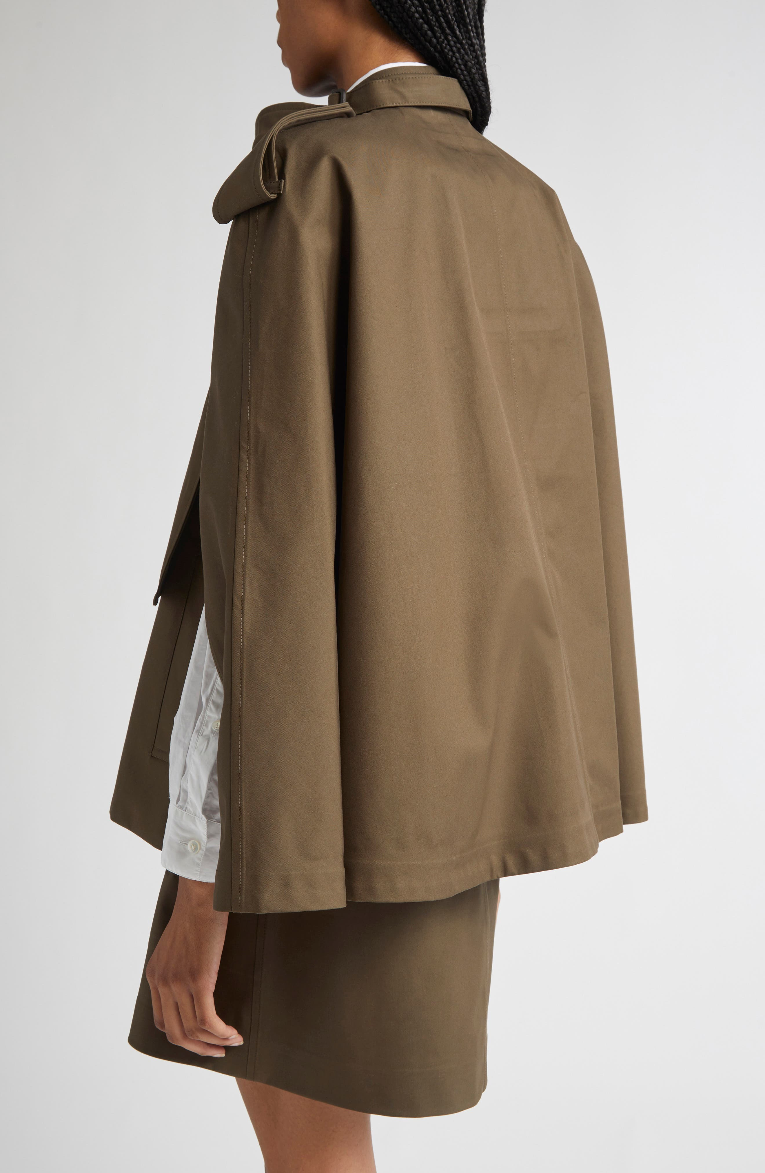 burberry Trench Cape Coat in Juniper at Nordstrom - 3