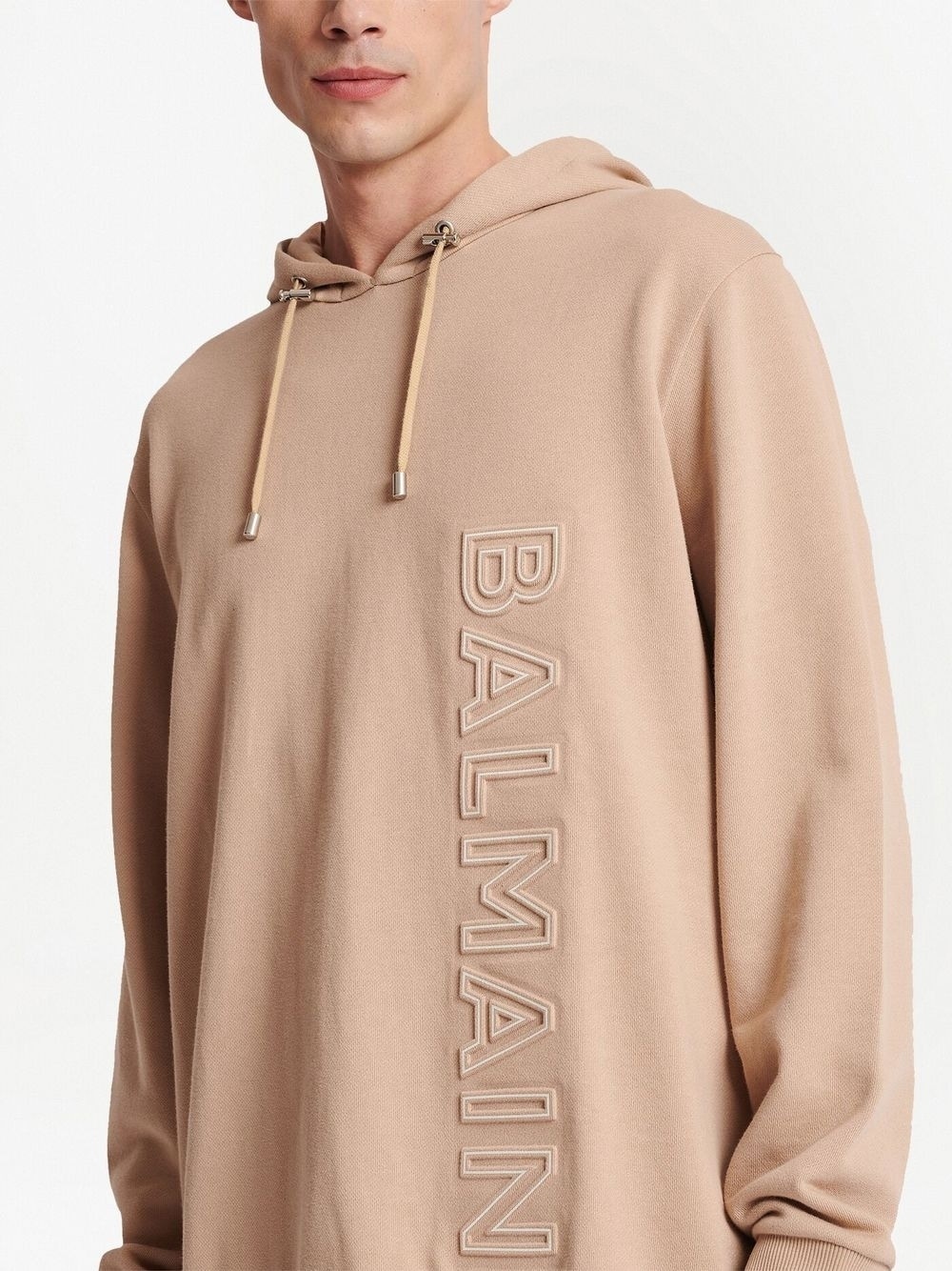 logo-embossed hoodie - 5