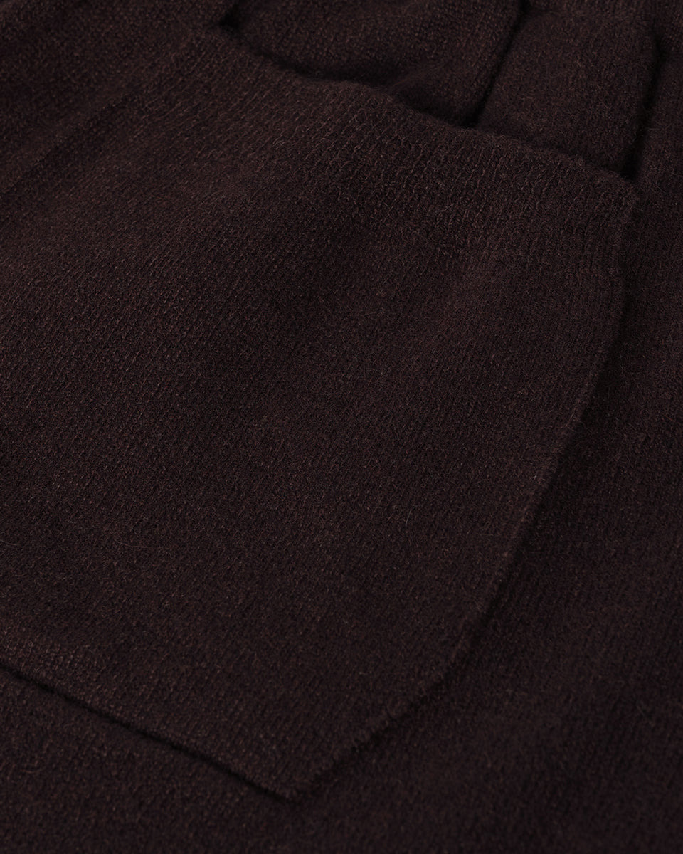 Tapered Cashmere Brown Joggers - 6