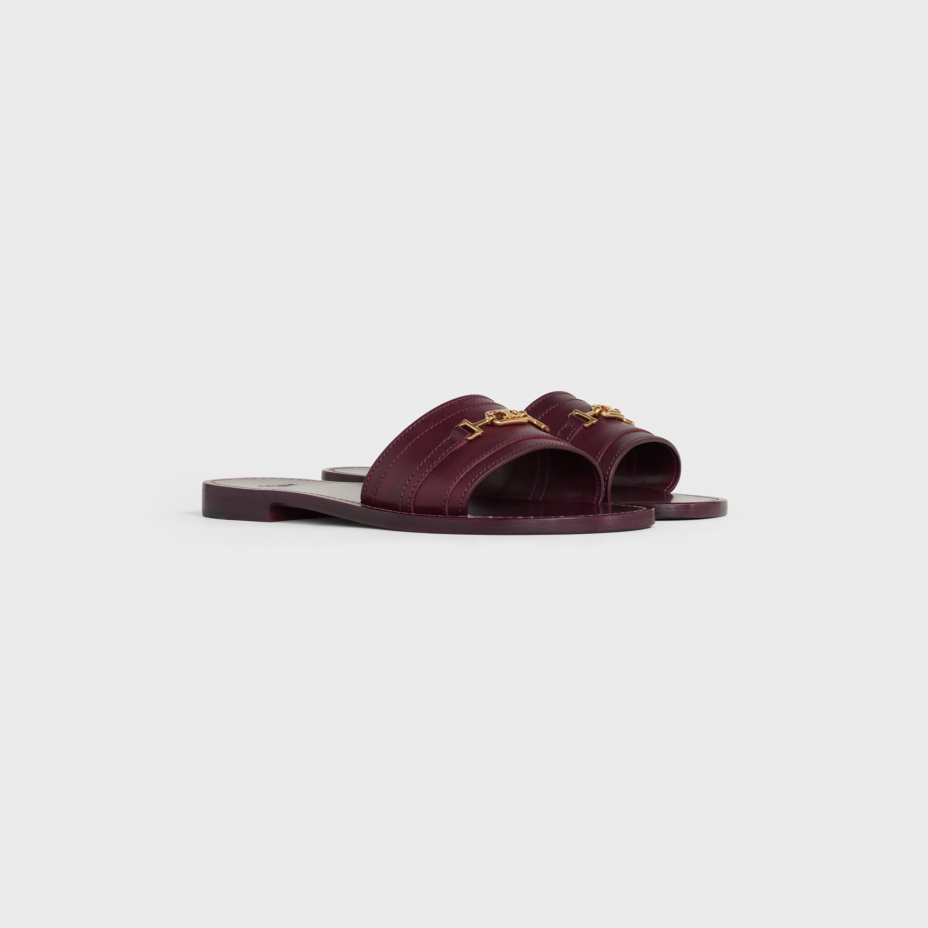 Celine Lerins Triomphe Slide in Vegetal Calfskin - 2