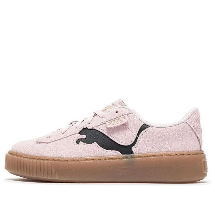 (WMNS) PUMA Suede Platform Shoes 'Pink Black Gum' 397233-05 - 1