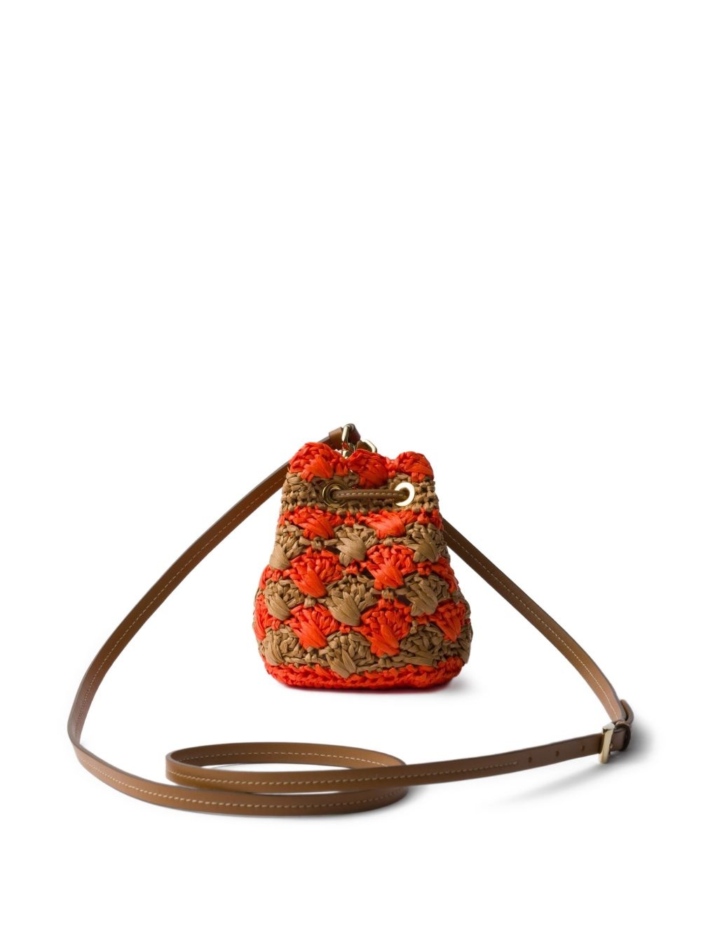 mini crochet-knit bucket bag - 2