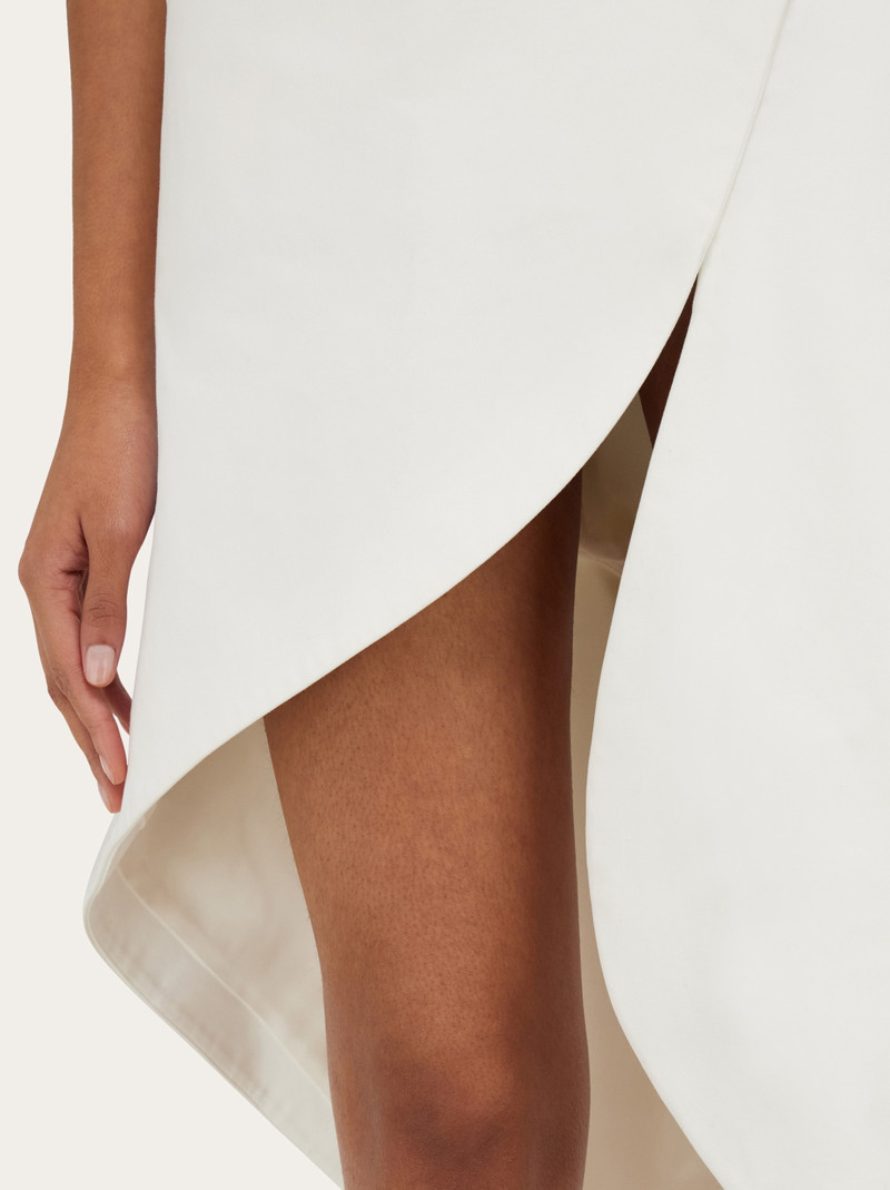 Sculptural stretch viscose dress 6
