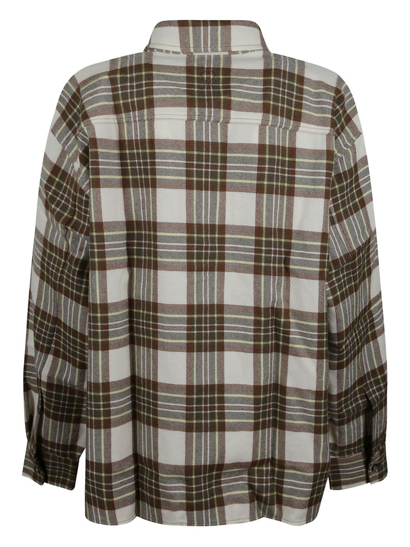 AMI Paris pocket check-pattern shirt outlook