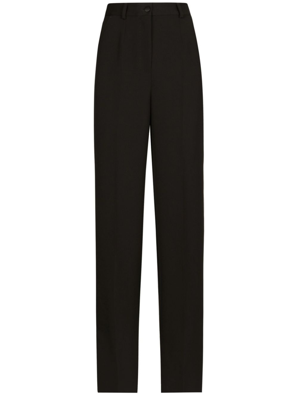 Wool high-wasited trousers - 1