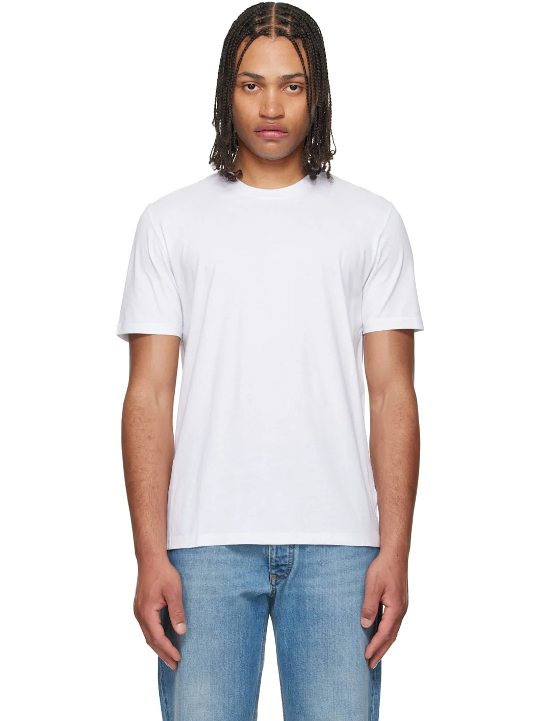 Three-Pack White Shades Cotton Jersey T-shirts - 1