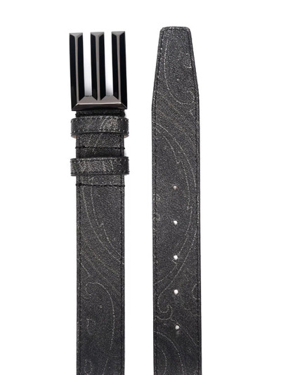 Etro logo-plaque leather belt outlook