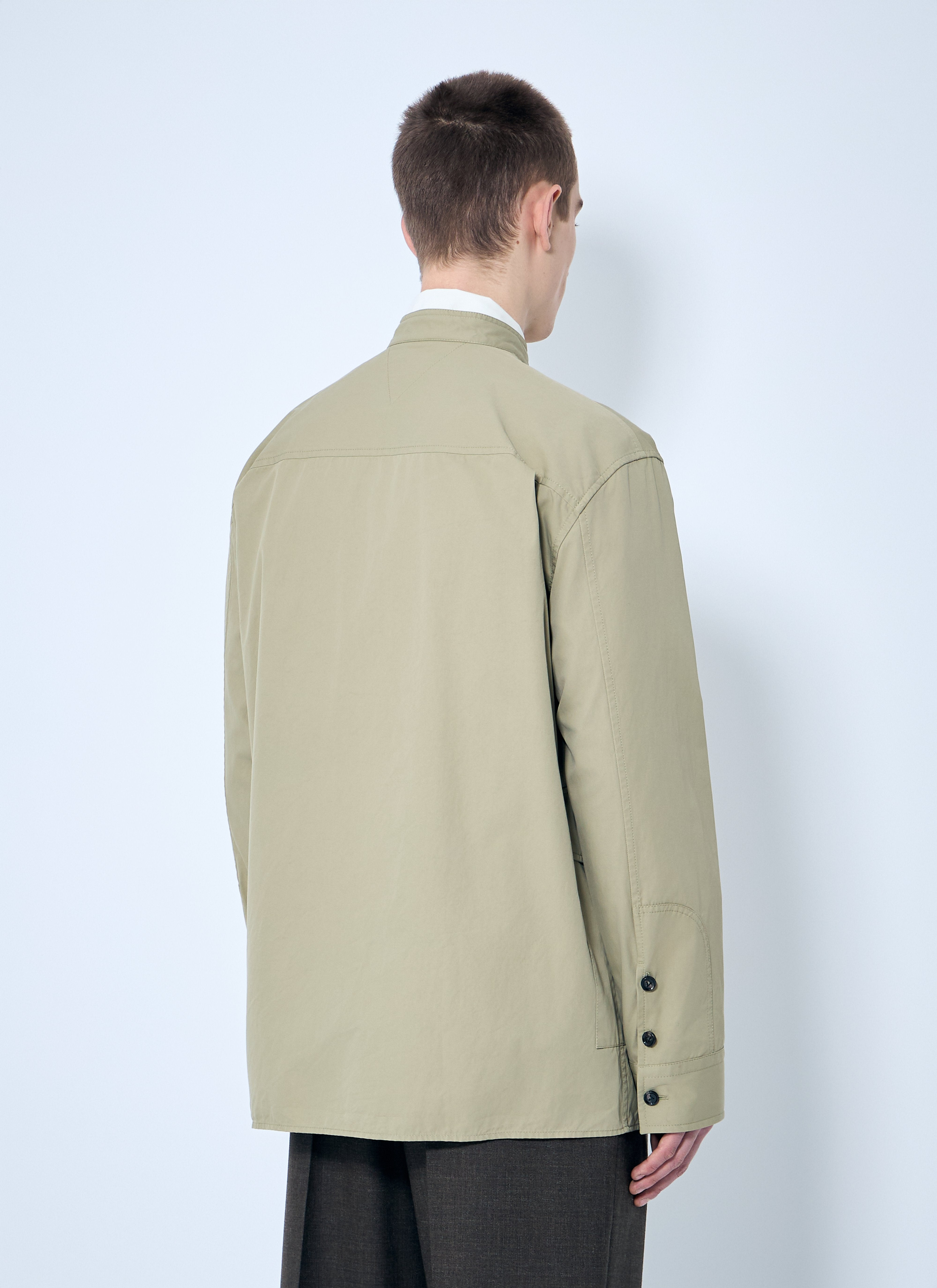 Bottega Veneta Men Light-Cotton Twill Overshirt - 4