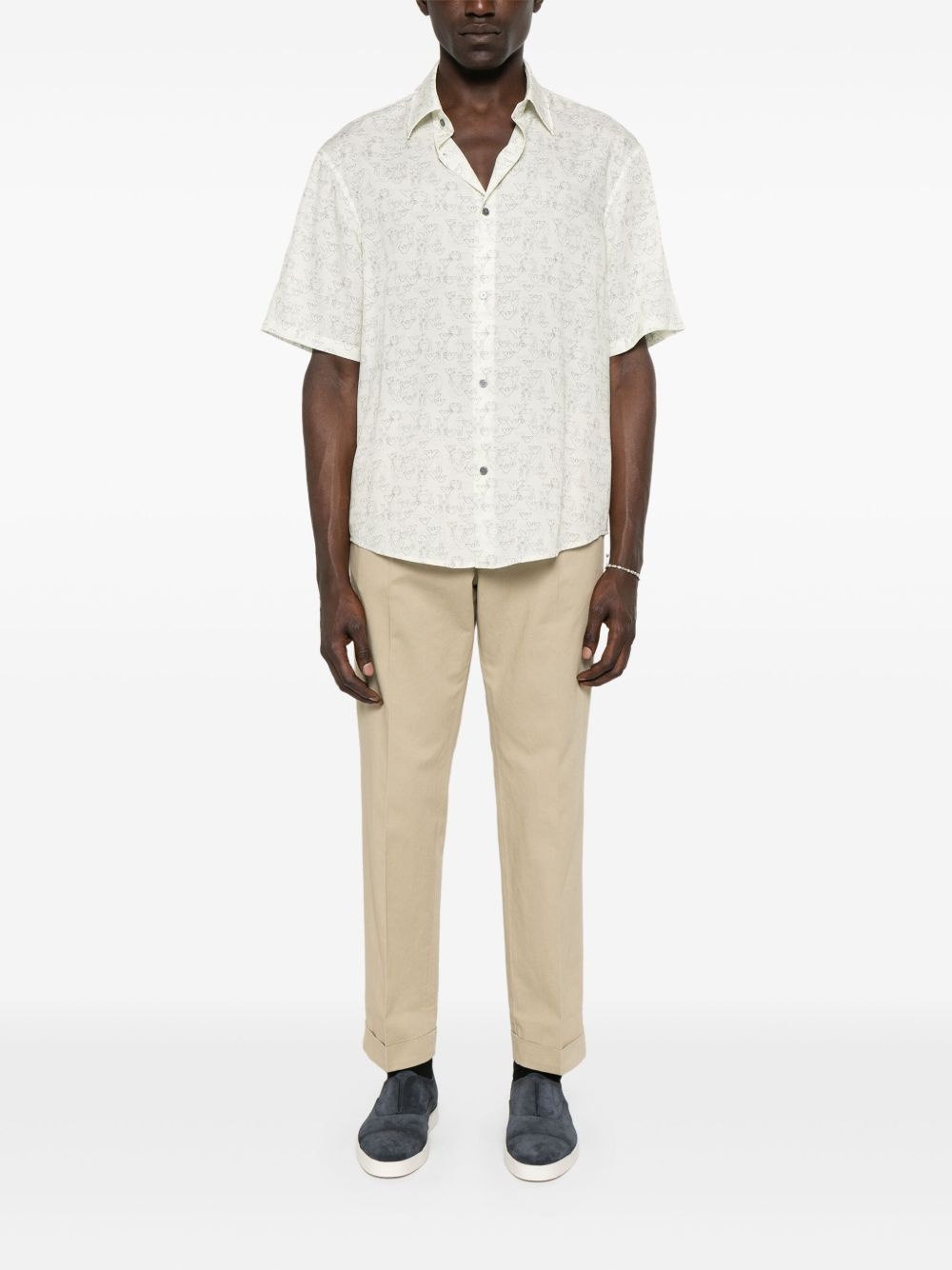 eagle-print shirt - 2