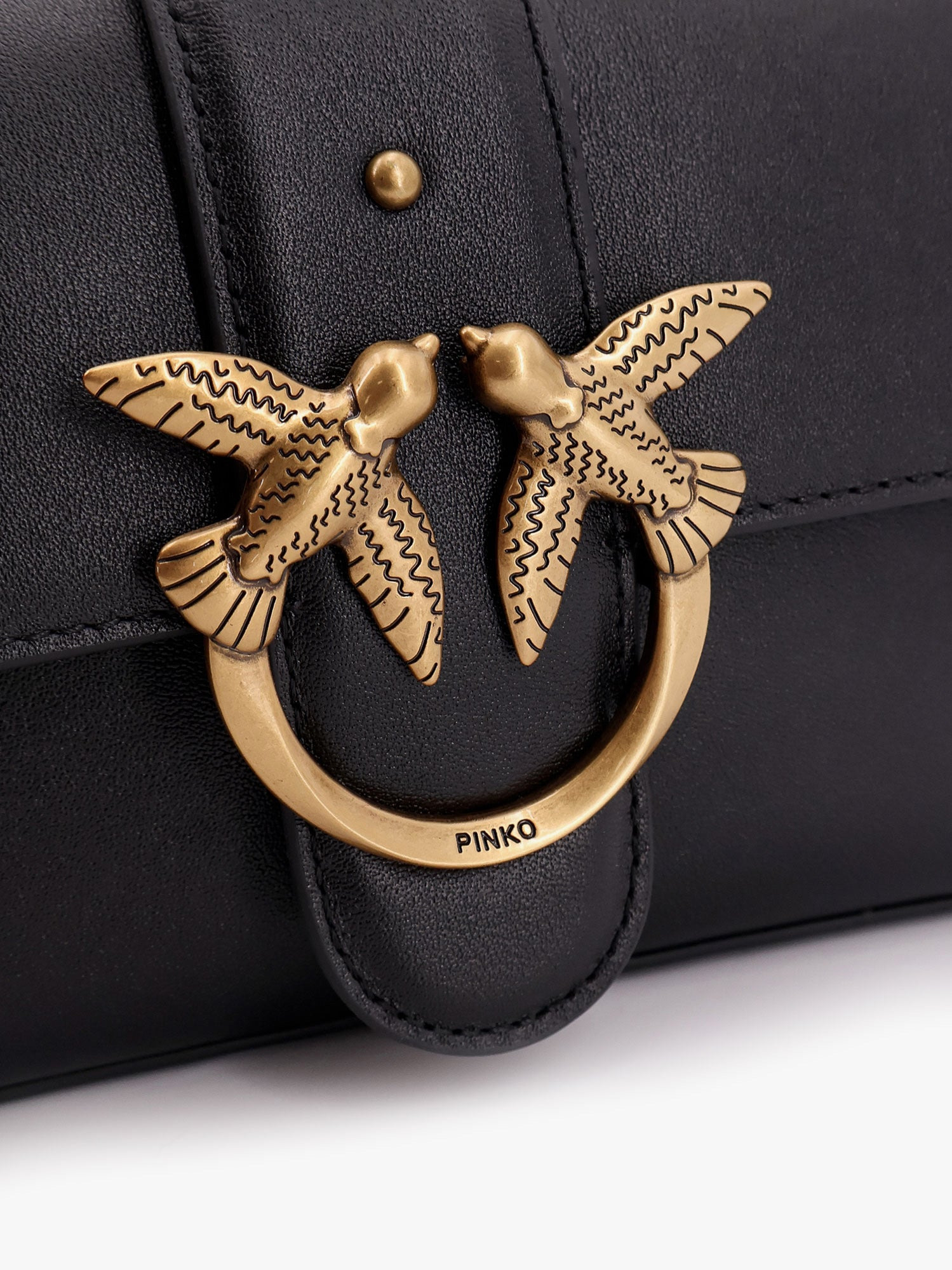 Pinko Love One Mini Leather Shoulder Bag - 5