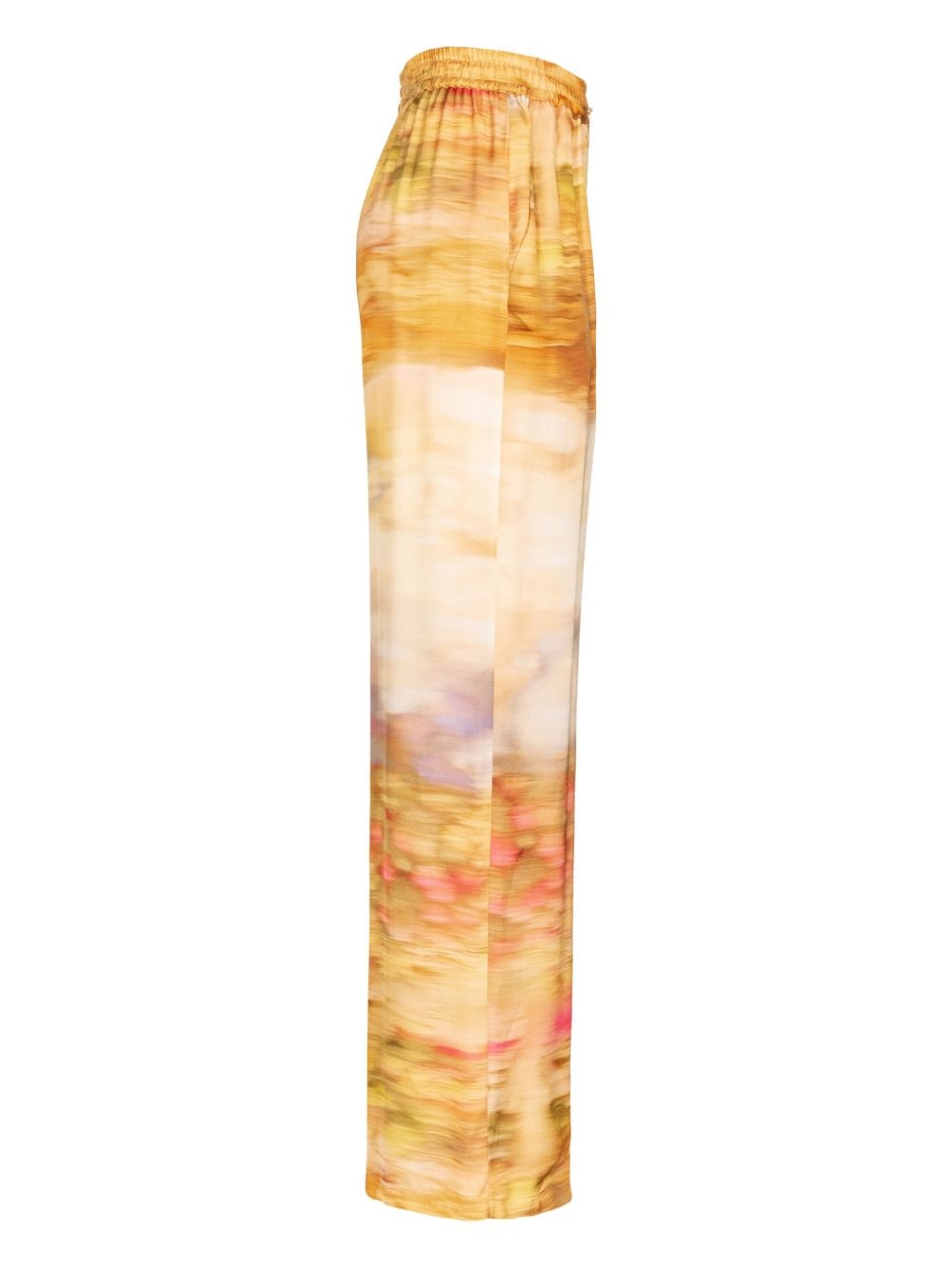 abstract-print trousers - 2