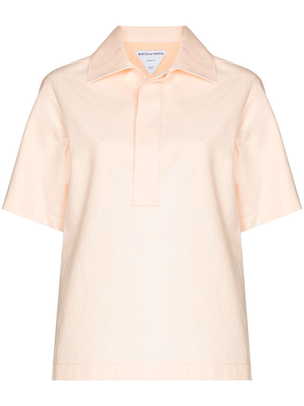 short-sleeve cotton polo shirt - 1