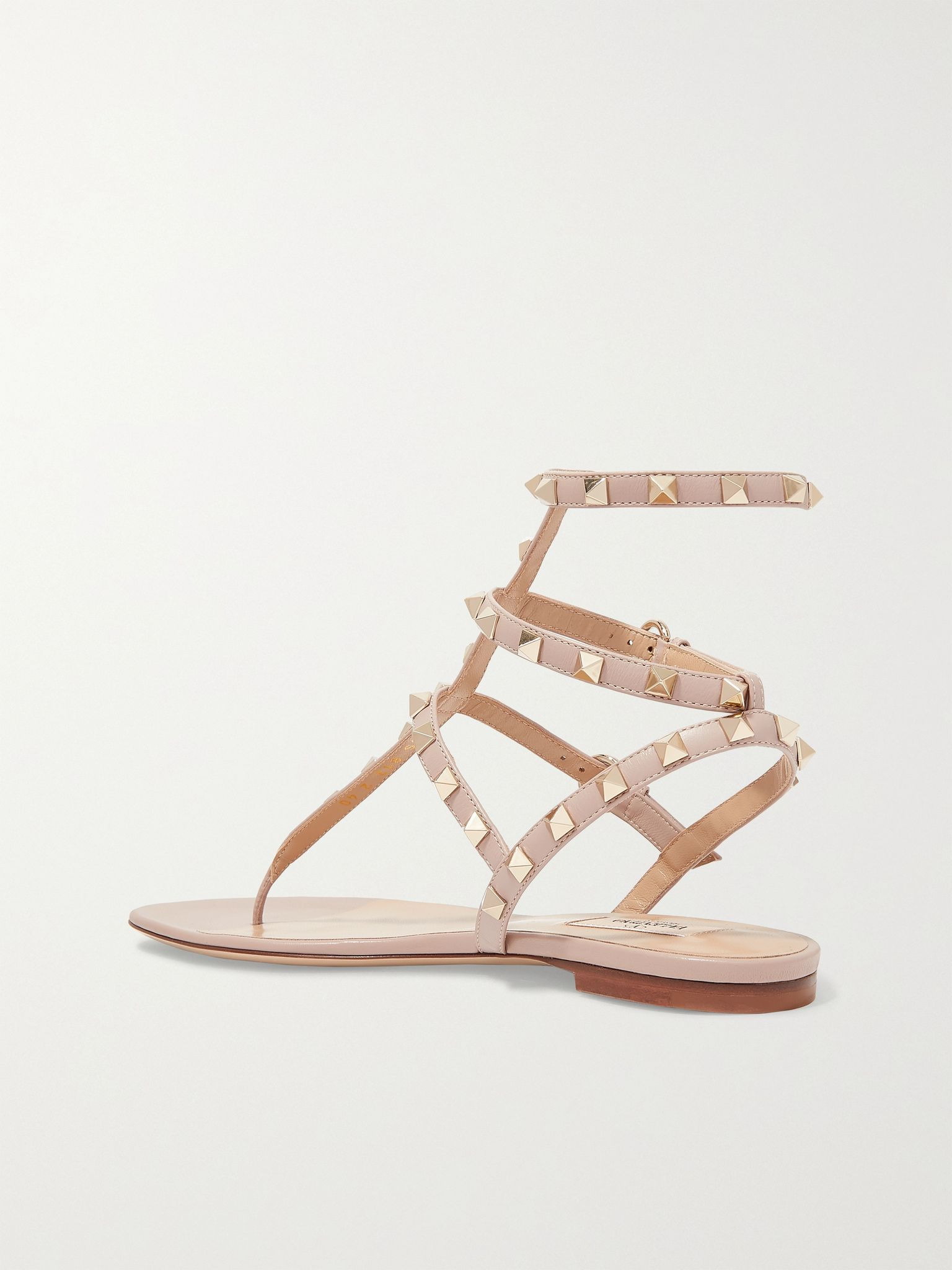 Valentino Garavani Rockstud leather sandals Blush - 3