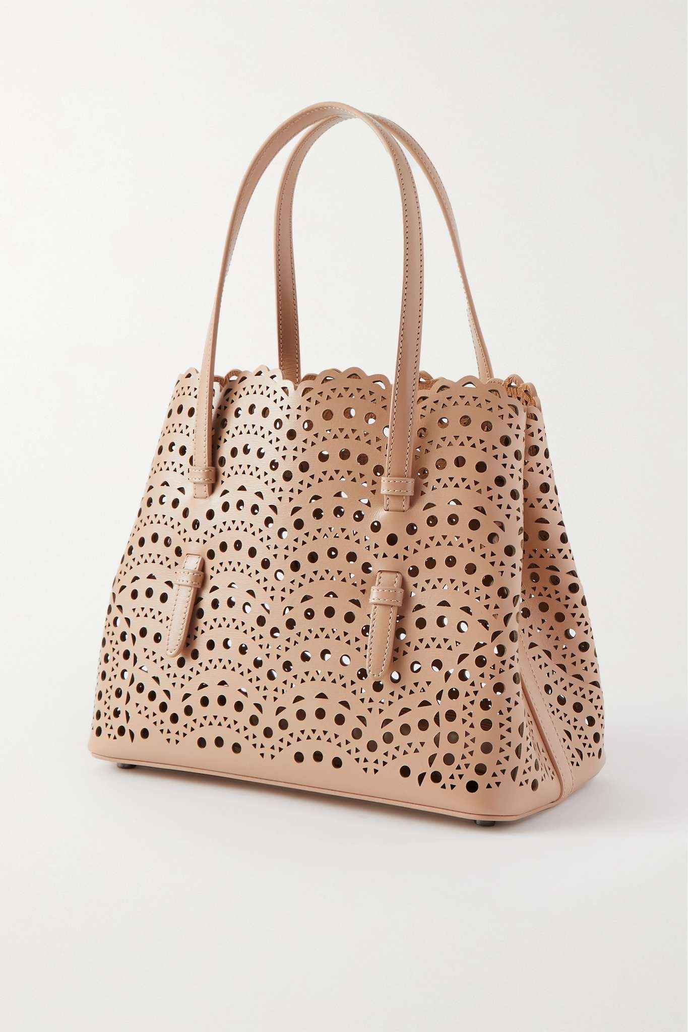 Mina medium laser-cut leather tote - 3