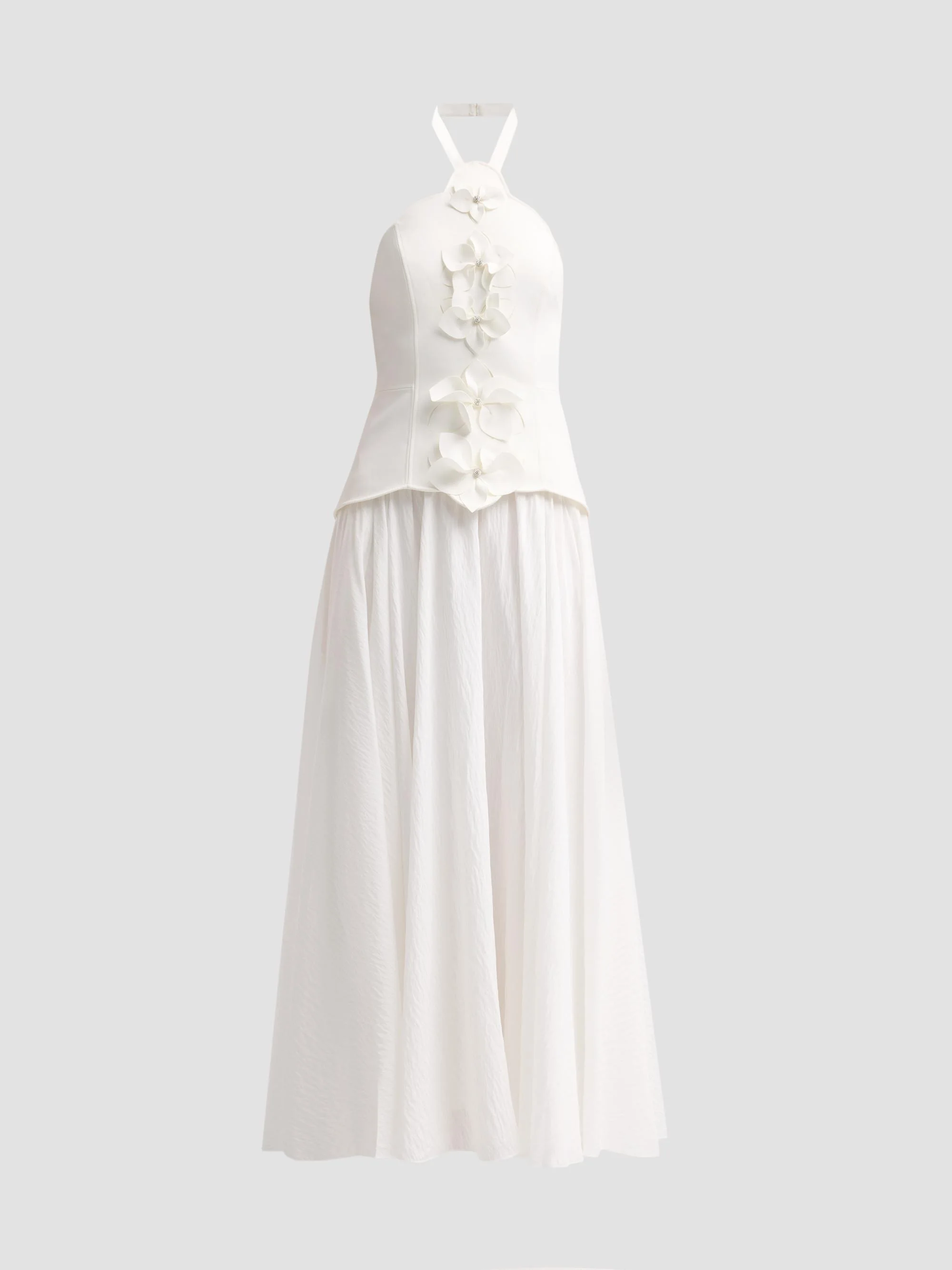 Women's Femme Fatale Milliken Maxi Dress - Ivory - 1
